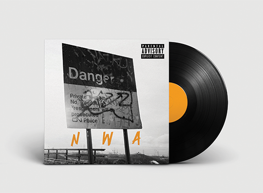 N.W.A Record Cover
