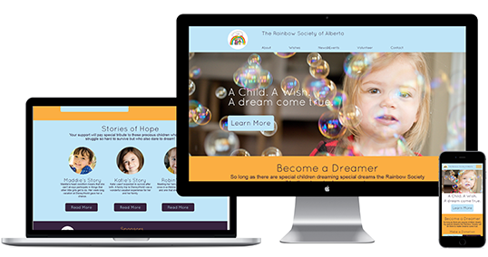 The Rainbow Society Website Redesign