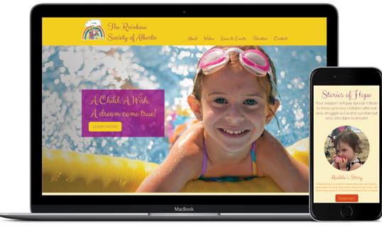 The Rainbow Society of Alberta Website Redesign 