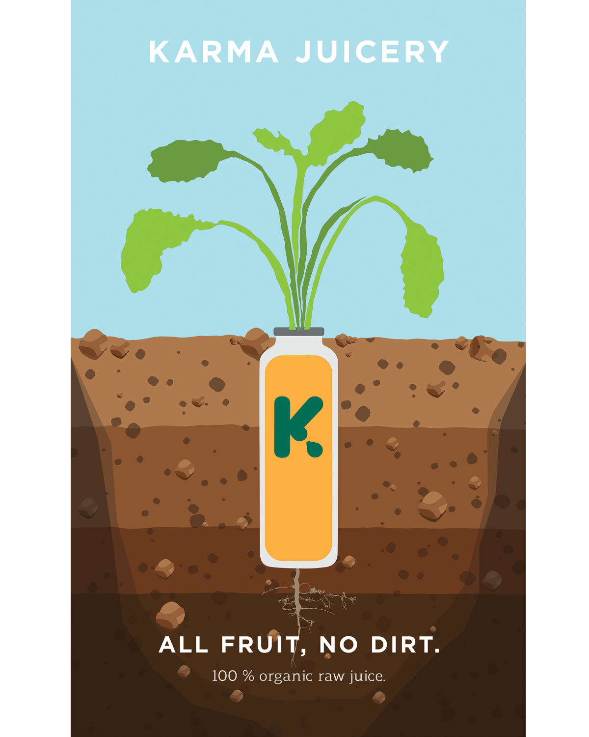 Karma Juicery Advertisement Poster