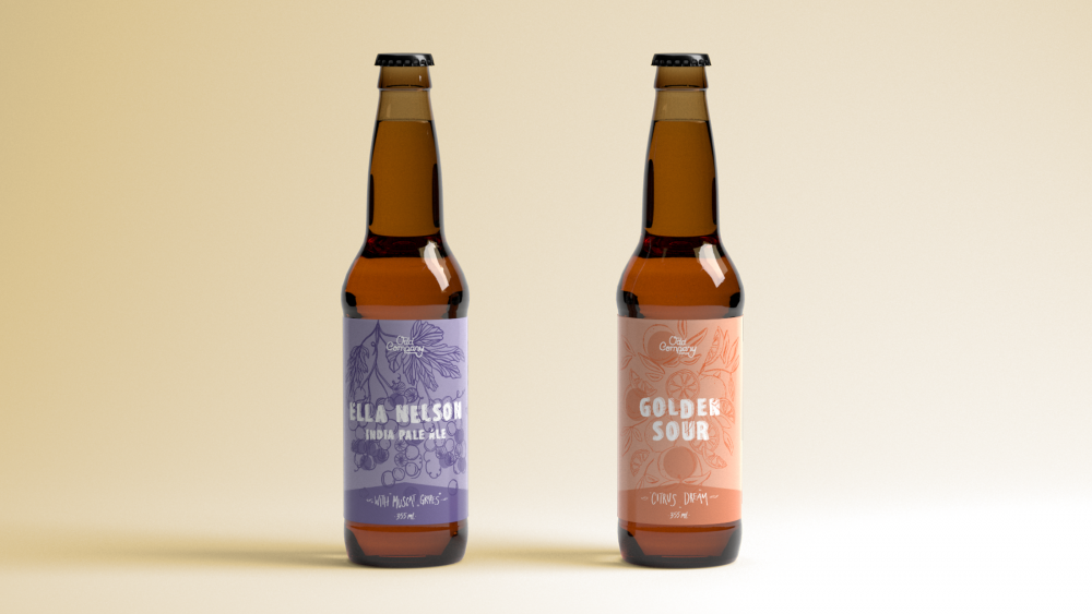 Odd Company Beer: Beer Label Design 1