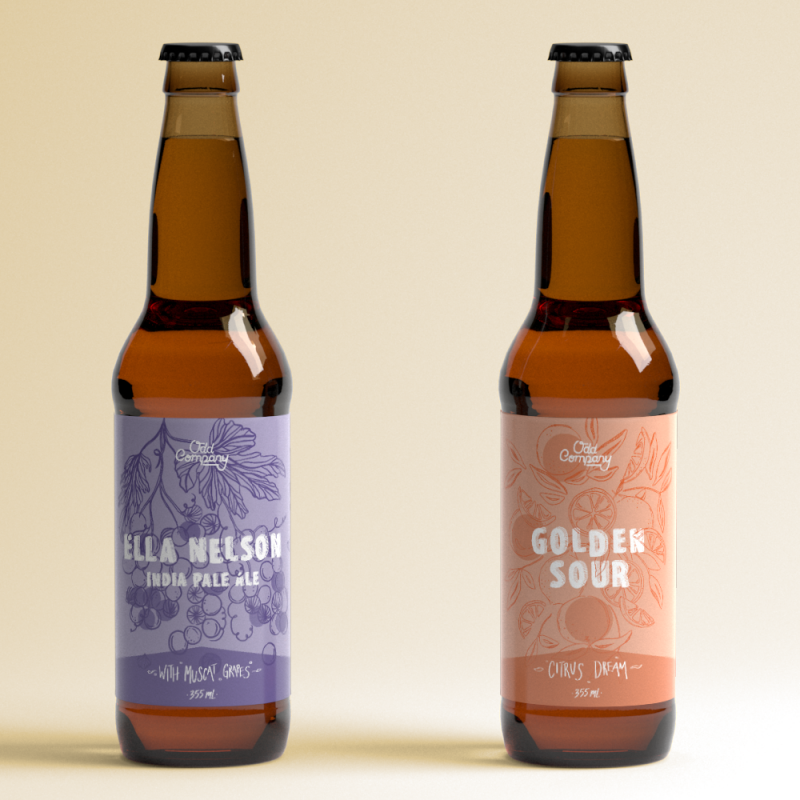 Odd Company Beer: Beer Label Design
