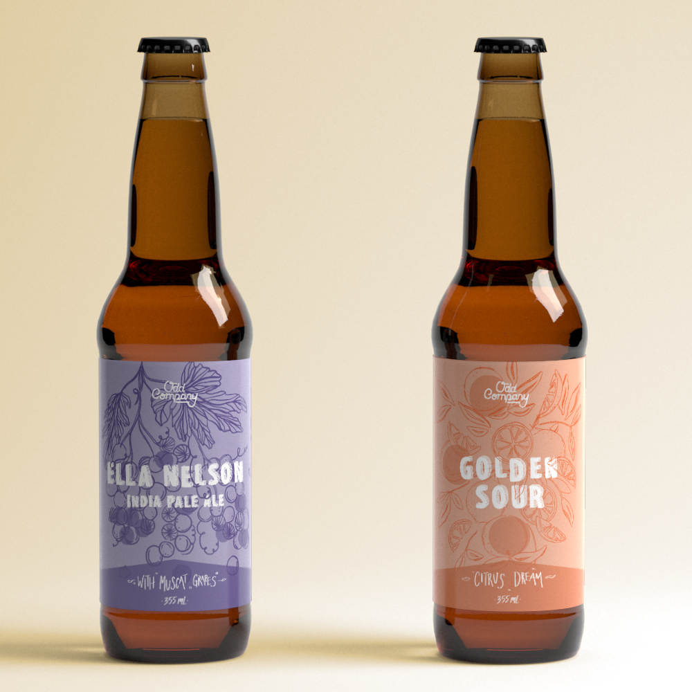 Odd Company Beer: Beer Label Design