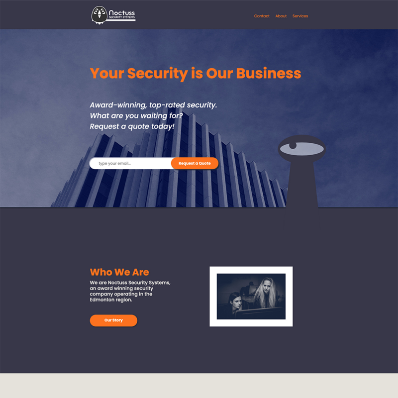 Noctuss Security Website