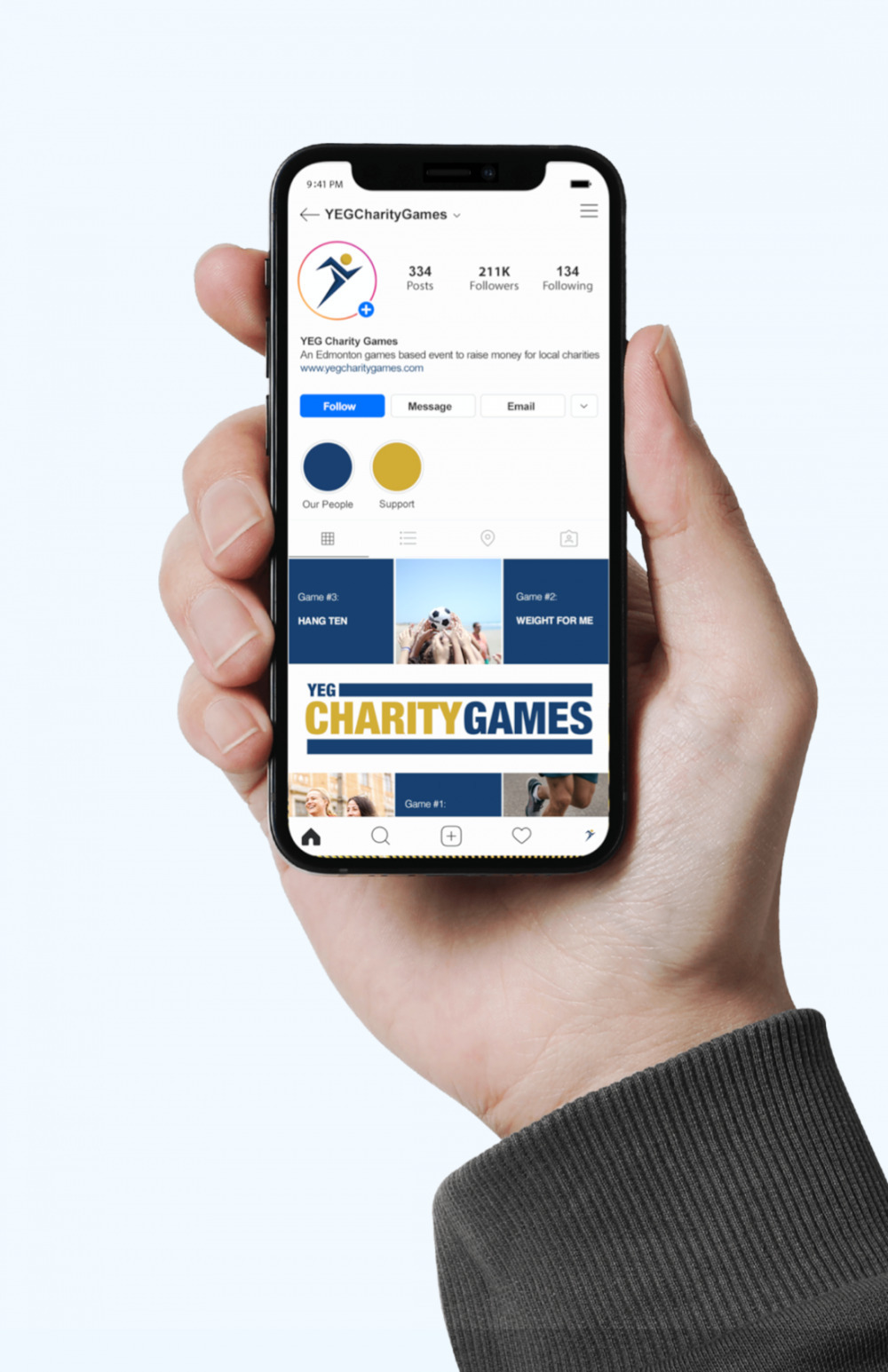 YEG Charity Games Branding 2