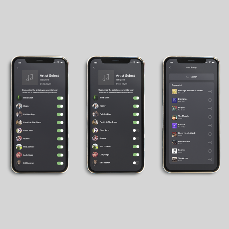 Spotify App Feature - Artist Select