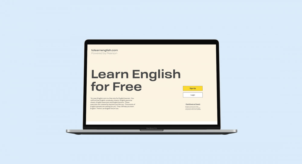 English Learning Website Redesign 1