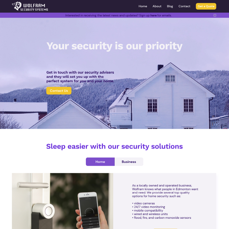 WolfRam Security Website
