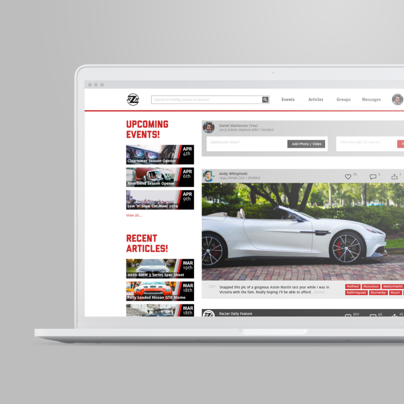 Raczer Media Website Redesign