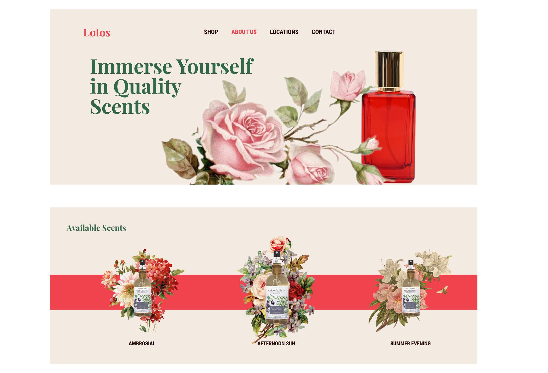 Scent Brand Website Coding Project 2