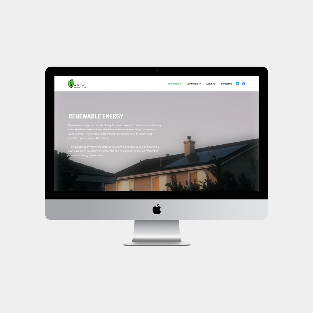 Albertan Projects - Website Redesign