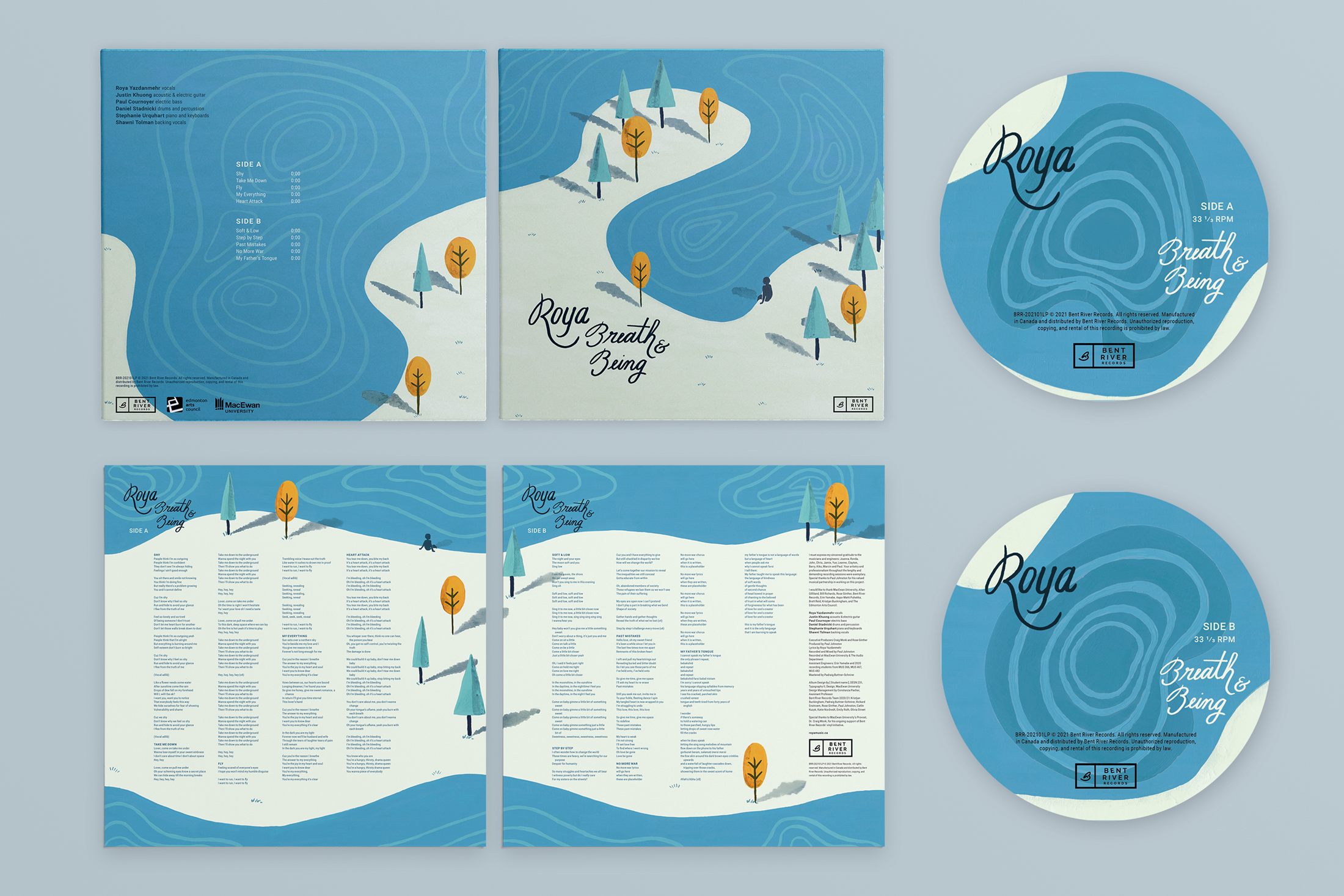 Vinyl Record Design: Roya's Breath & Being 4