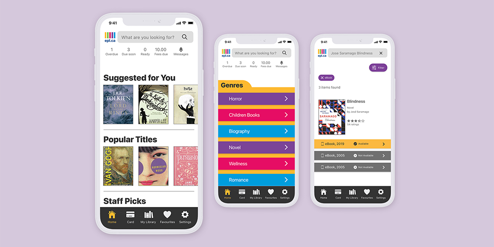 App Redesign: Edmonton Public Library