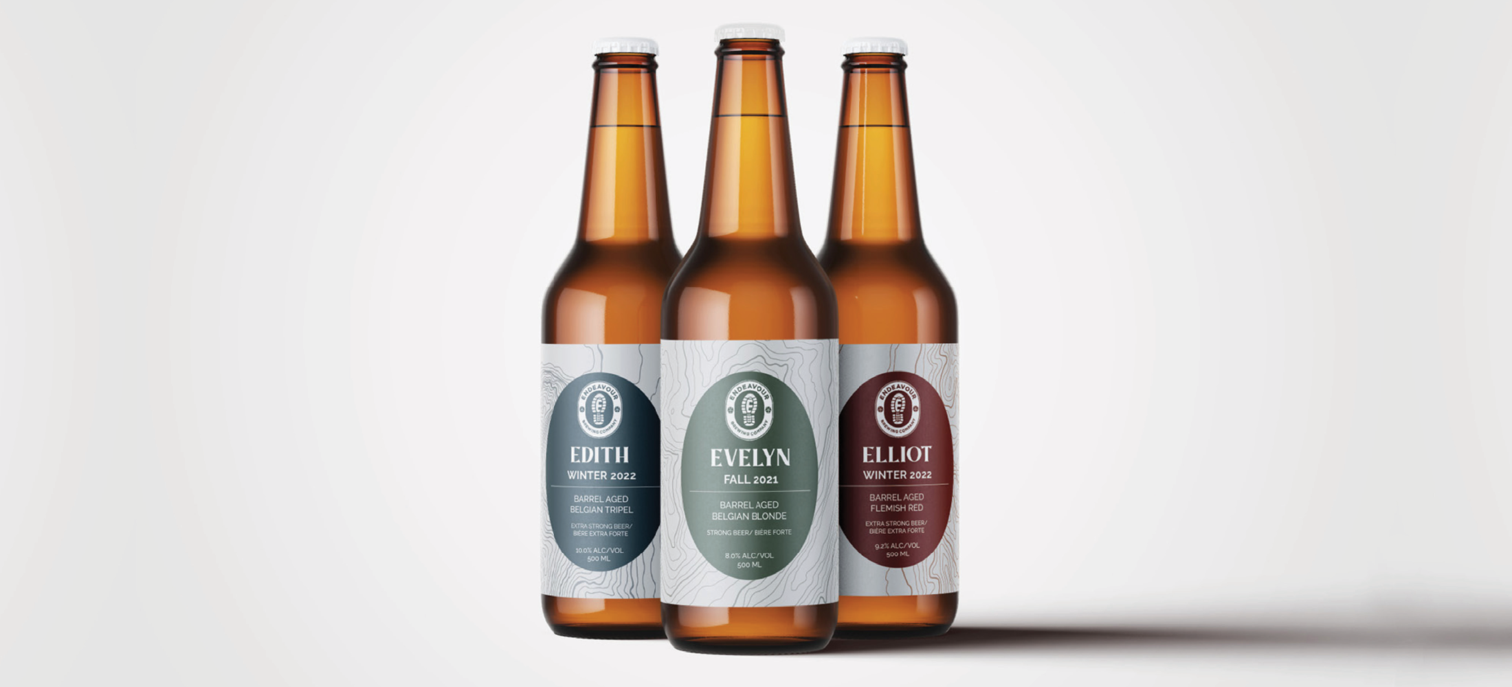 Endeavor Brewing Company Beer Labels 1
