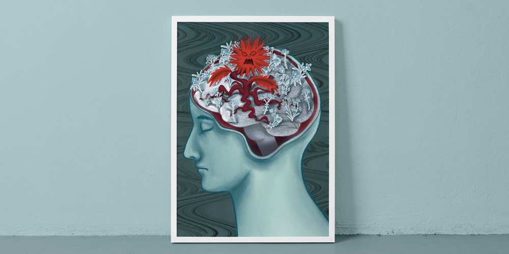 Fear Conceptual Illustration