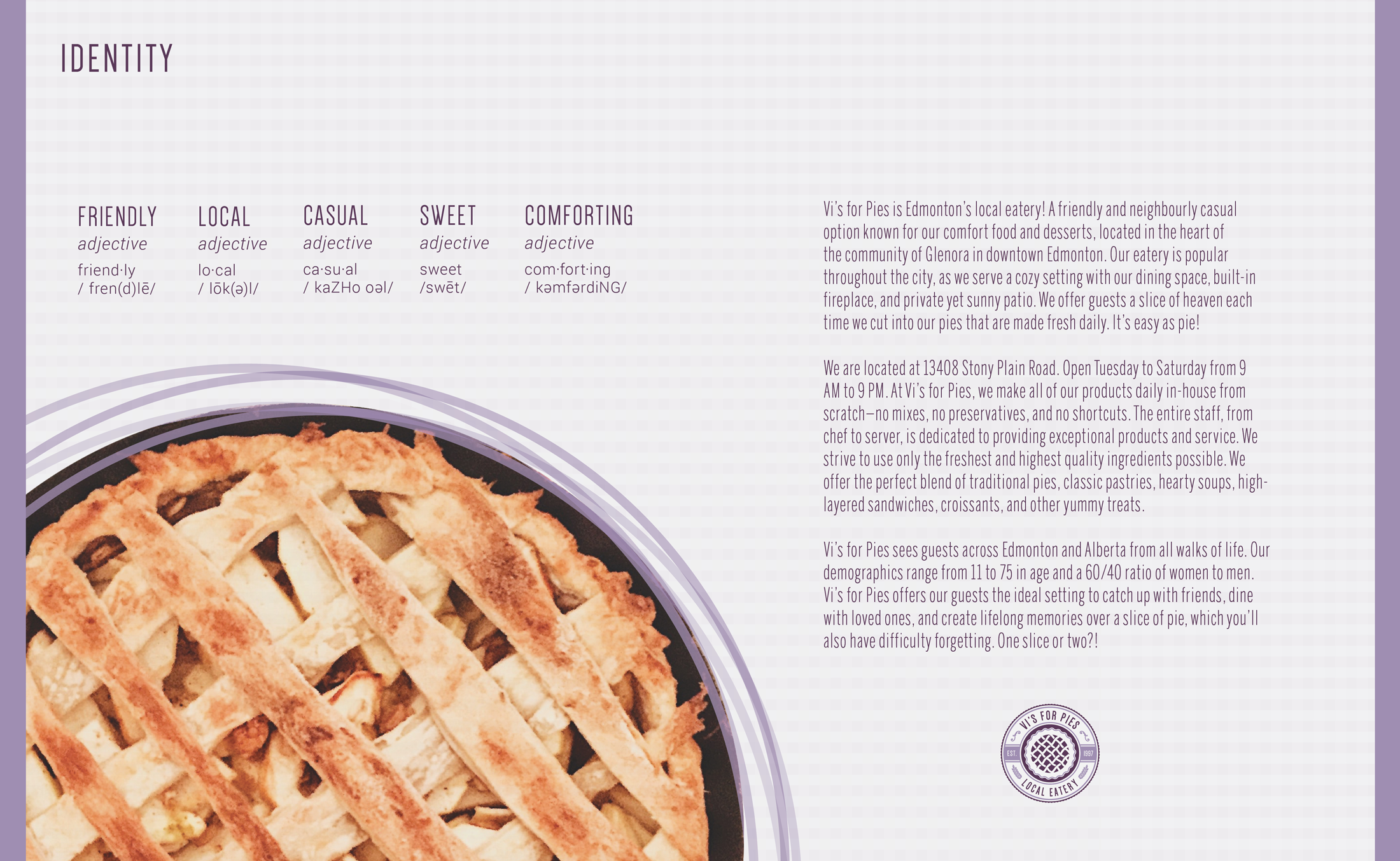 Vi’s for Pies Brand Redesign - Corporate ID & Branding - Image 2