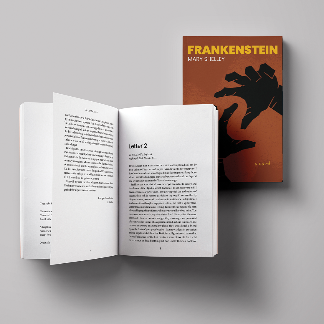 Publication Design - Frankenstein Novel Redesign - Image 1
