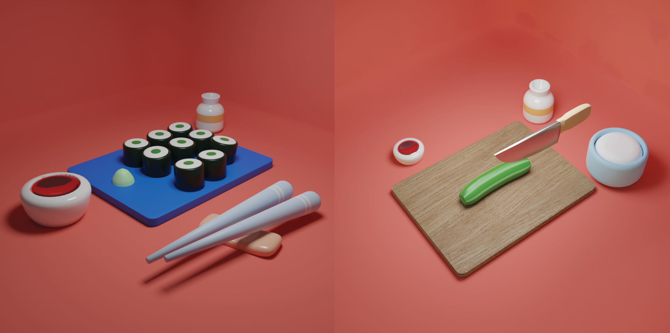 3D Sushi Making Video - Image 2