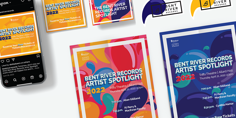 Bent River Records Artist Spotlight Event – Branding