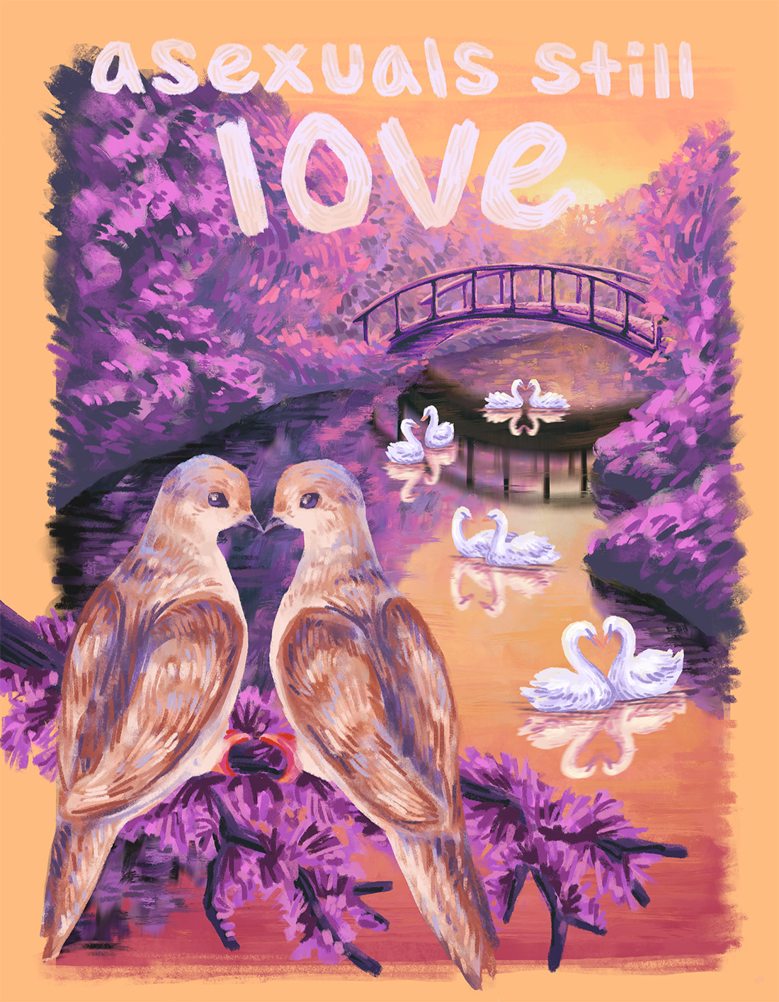 Asexual Illustrated Poster