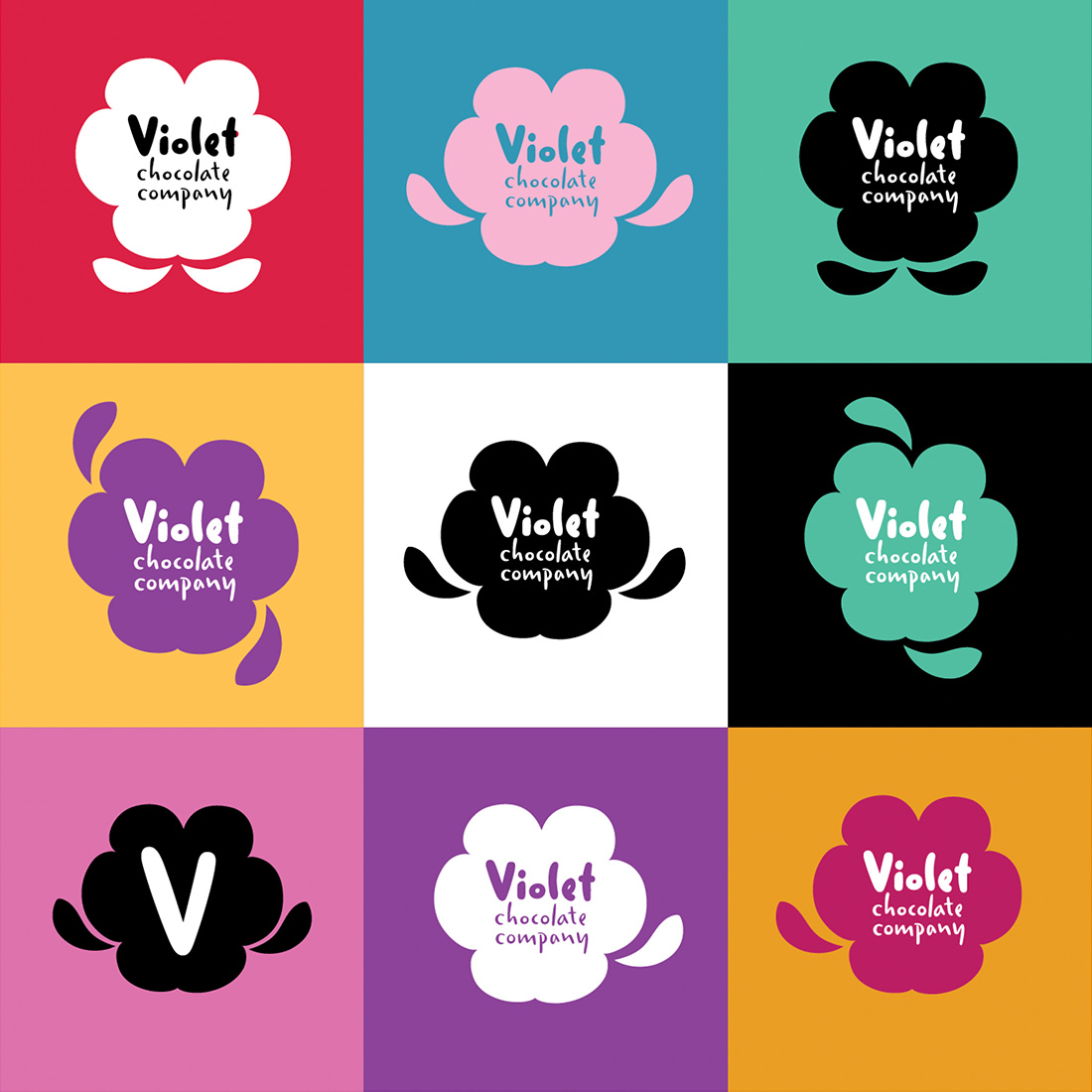 Violet Chocolate Company Rebrand
