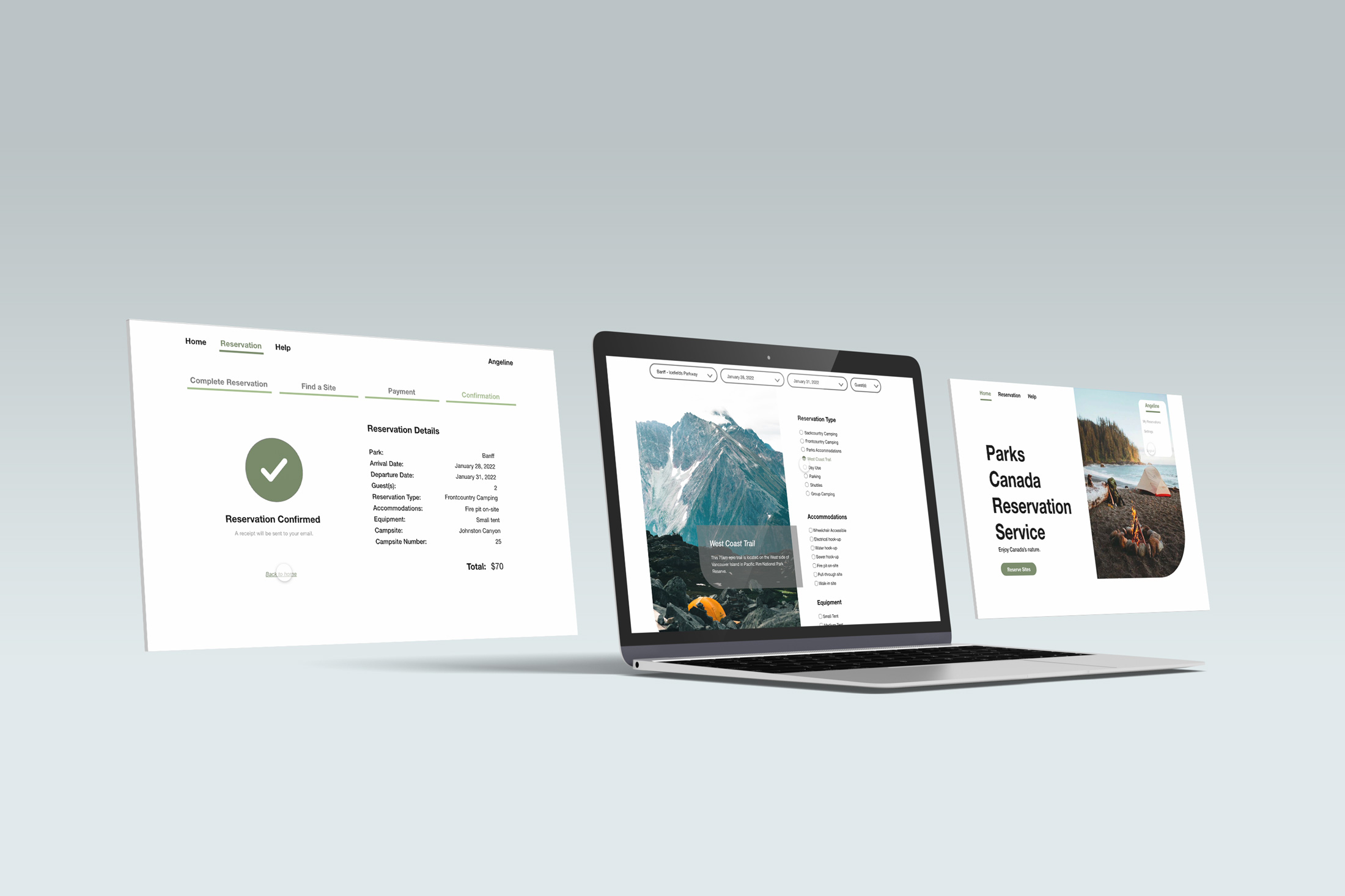 Parks Canada Reservation Redesign