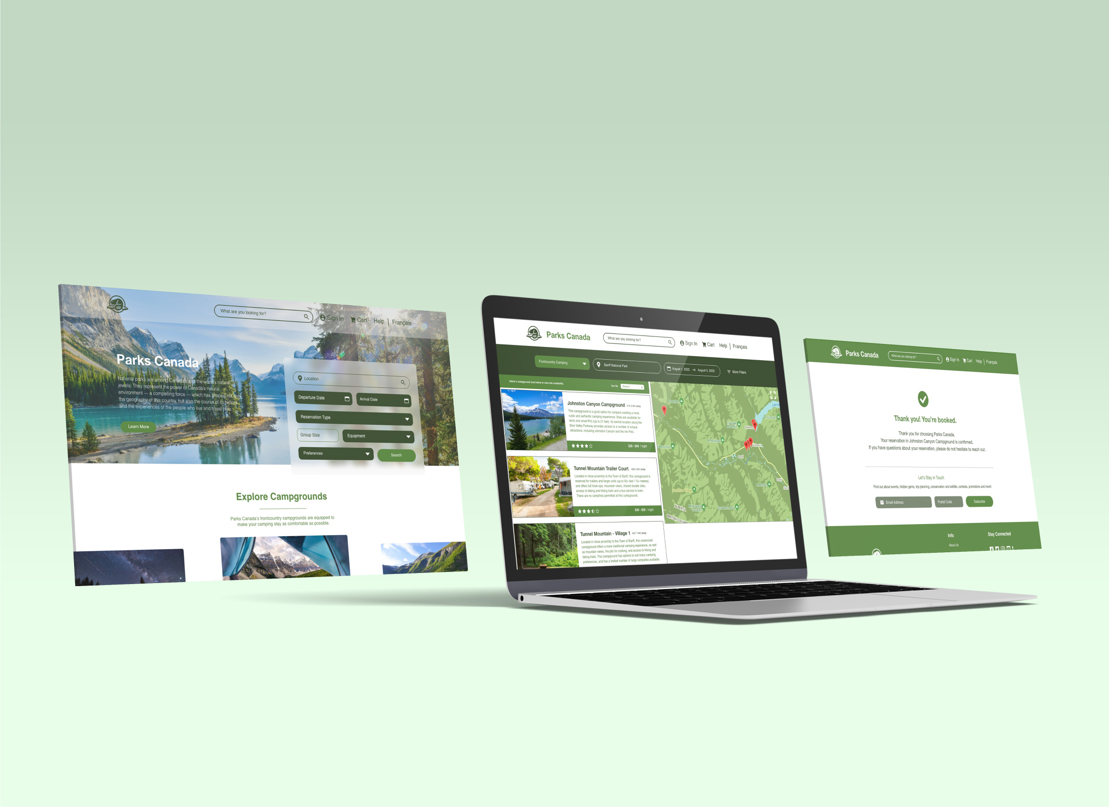 Parks Canada Web & App Re-design