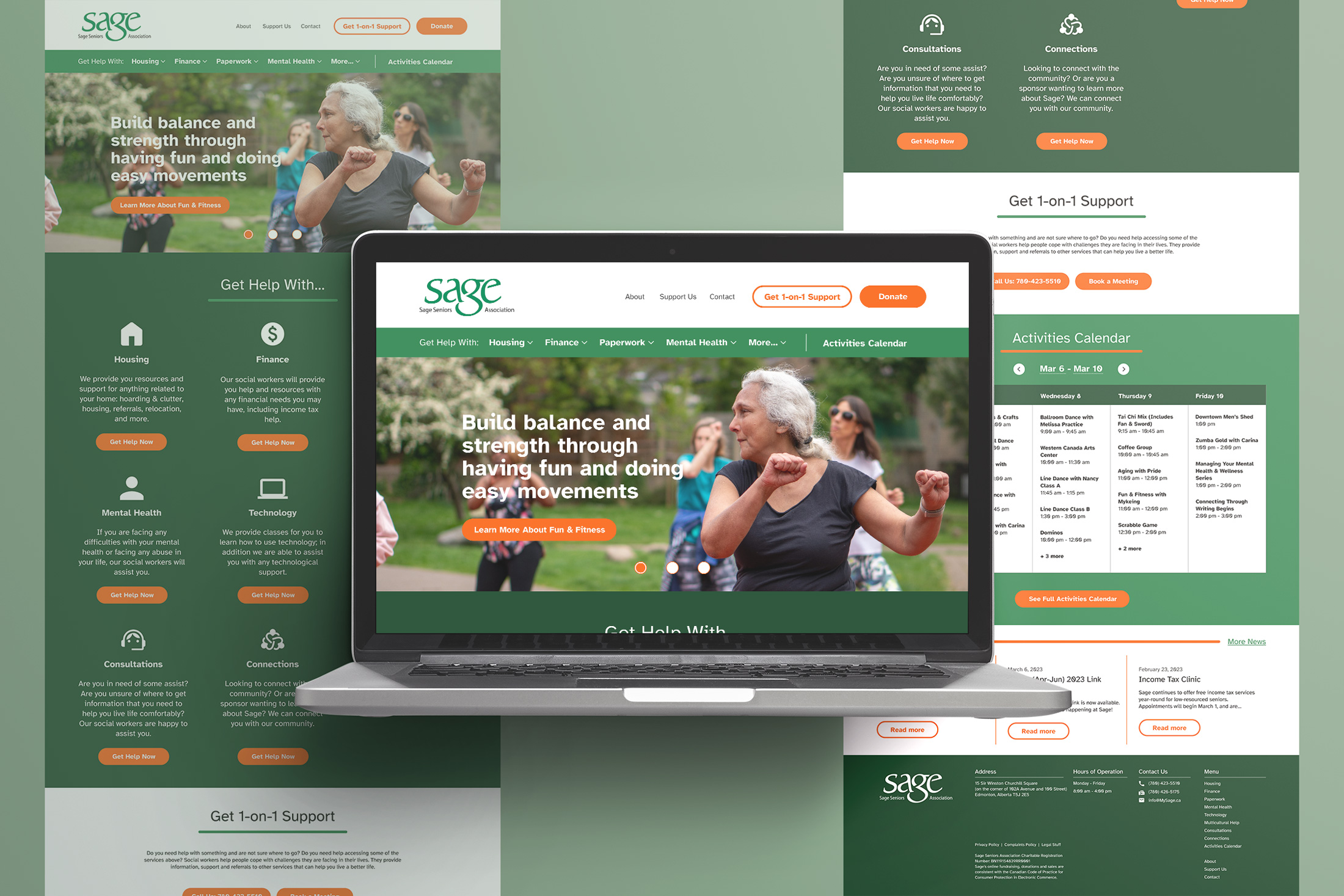 Redesigning Sage Seniors Association’s Website