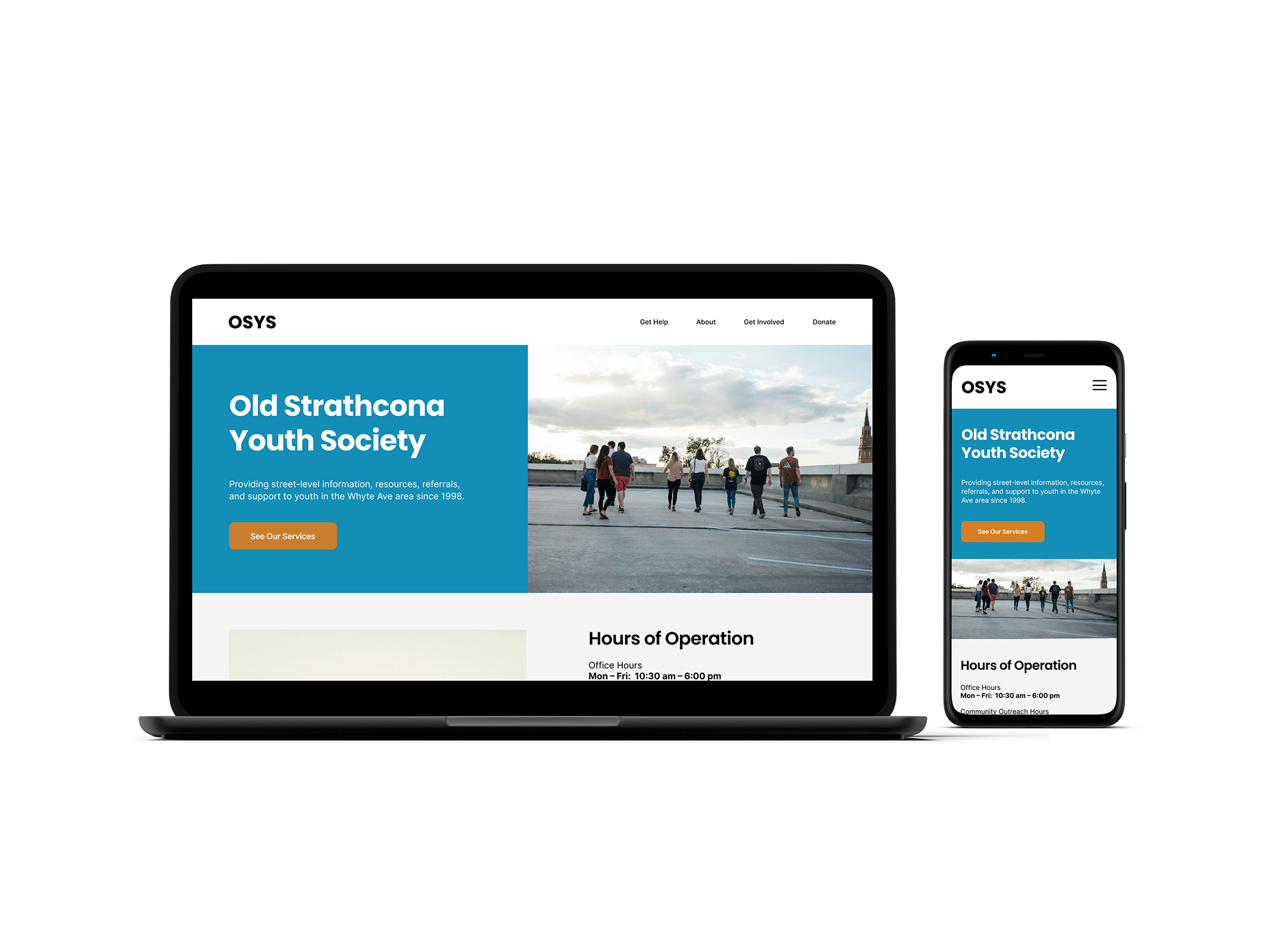 Old Strathcona Youth Center Website Redesign