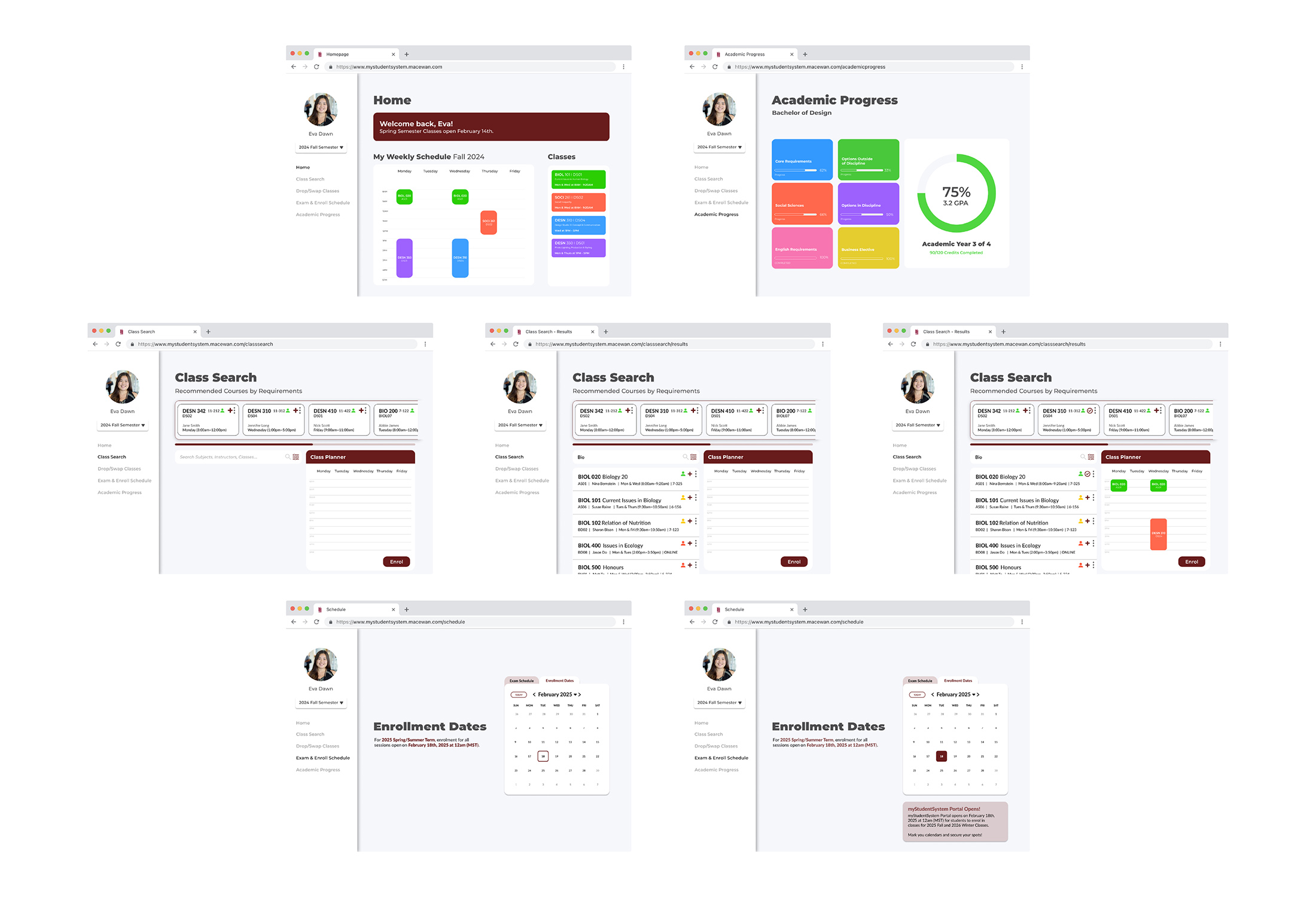 MacEwan’s mystudentsystem: Class Enrollment Redesign