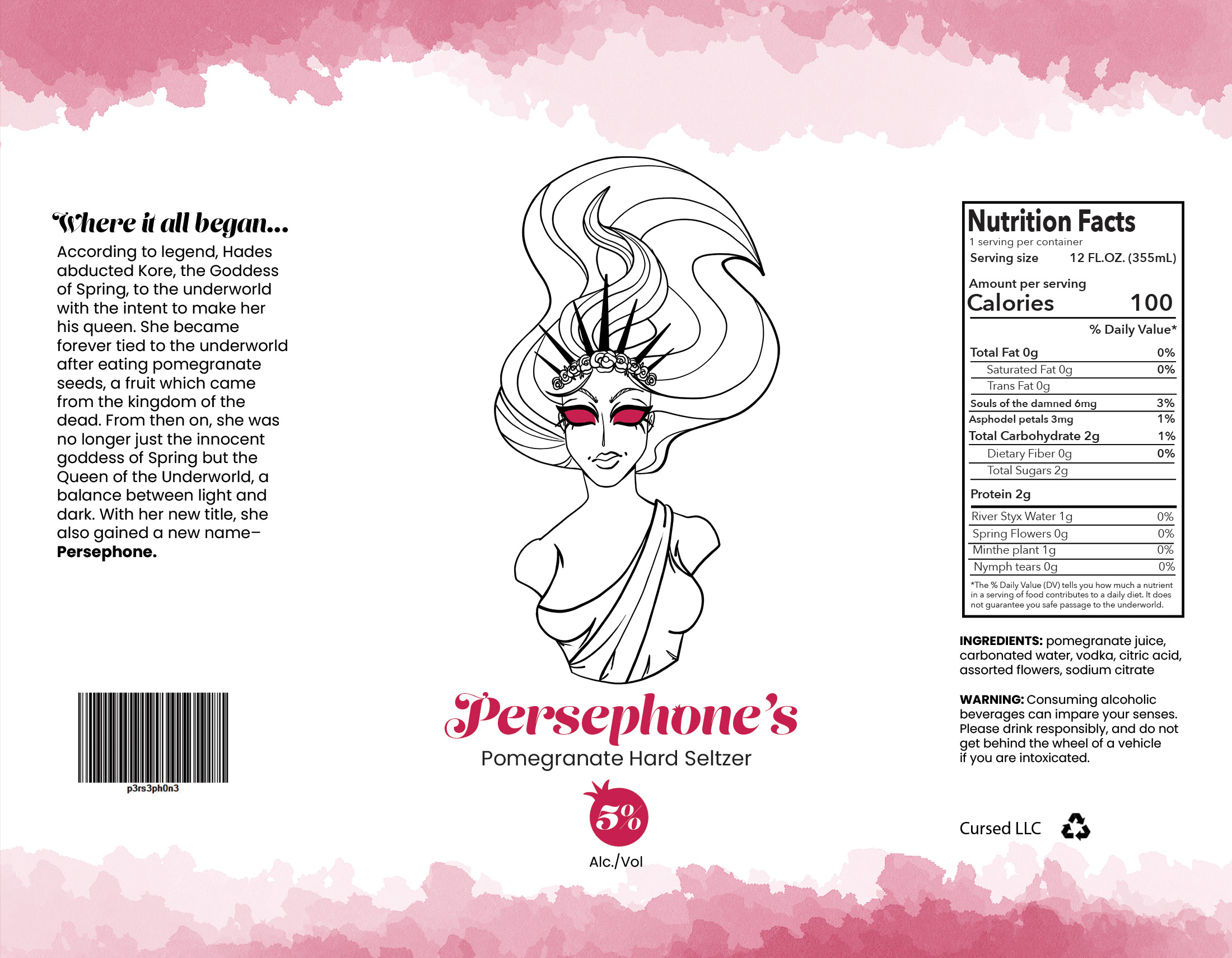 Persephone Hard Setlzer Poster
