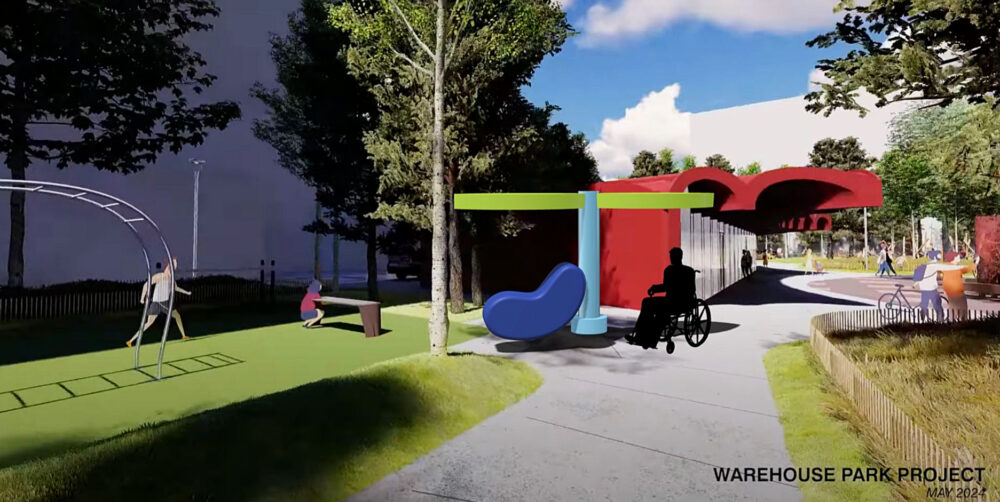 Warehouse Park: Public Seating