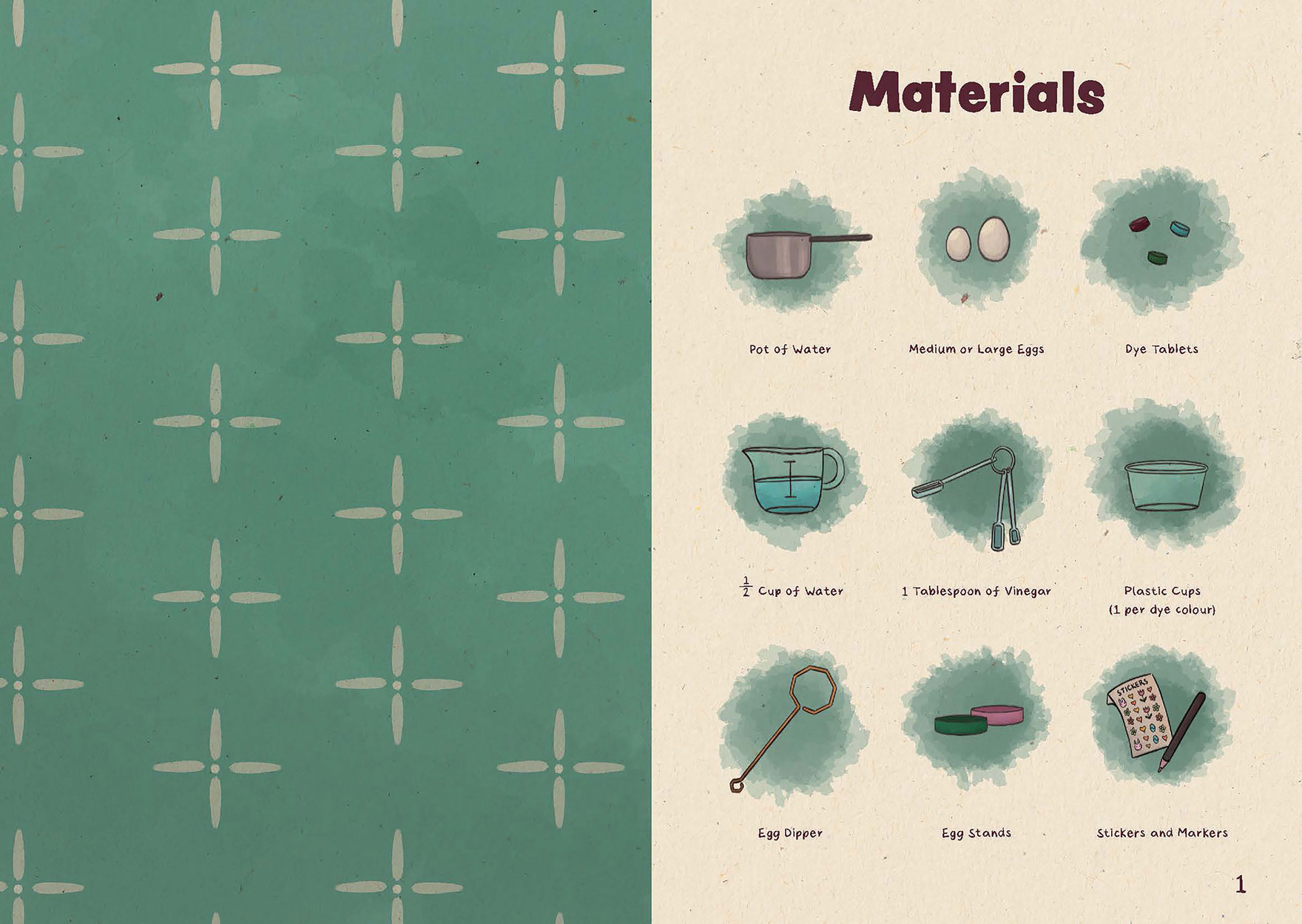 DESN313 P2 Clarke Gillian How-To-Dye-Eggs-Back Spread 1