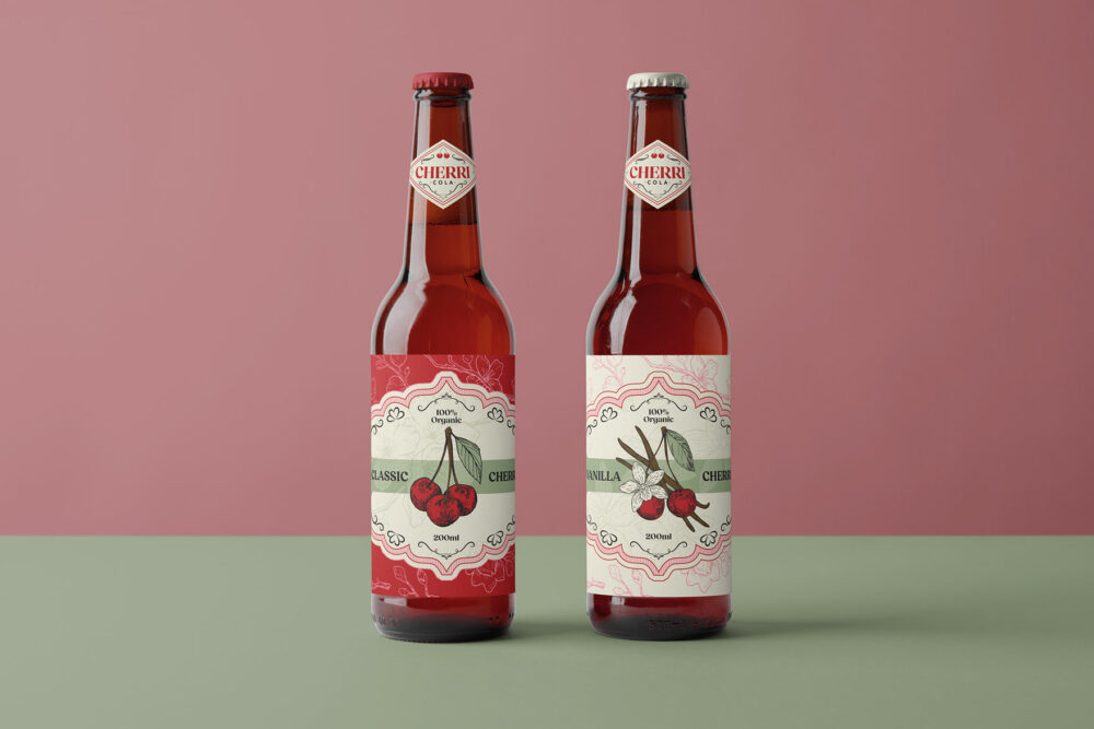 Cherri Cola Branding, Packaging and Ad Campaign