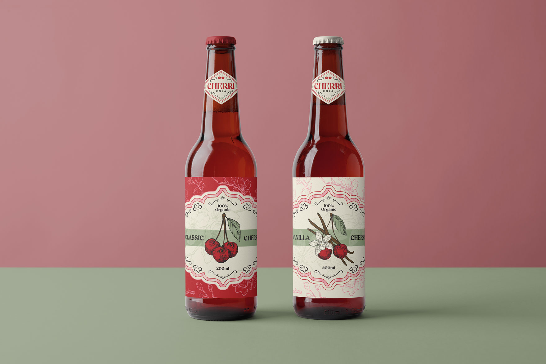 Cherri Cola Branding, Packaging and Ad Campaign